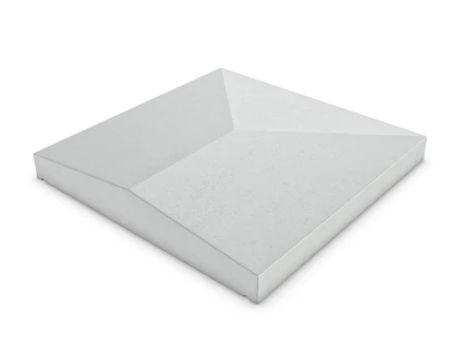 Muurafdekker tweezijdig 500x50/80 eindstuk Muurafdekker tweezijdig 500x50/80 eindstuk
