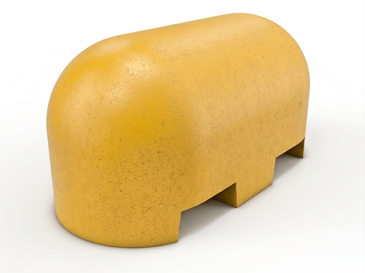 Jumboblok Geel 90x45x45cm met lepeluitsparing