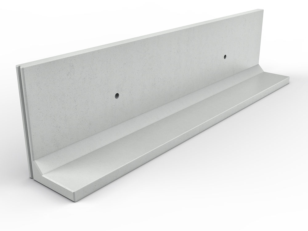 Keerwand zonder hak 500mm hoog flexibele lengte