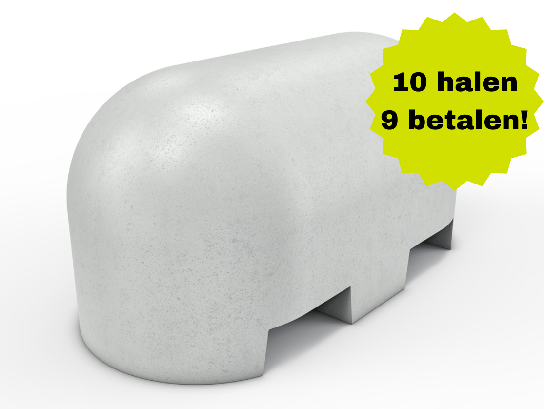 10x Jumboblok 90x45x45cm met lepeluitsparing