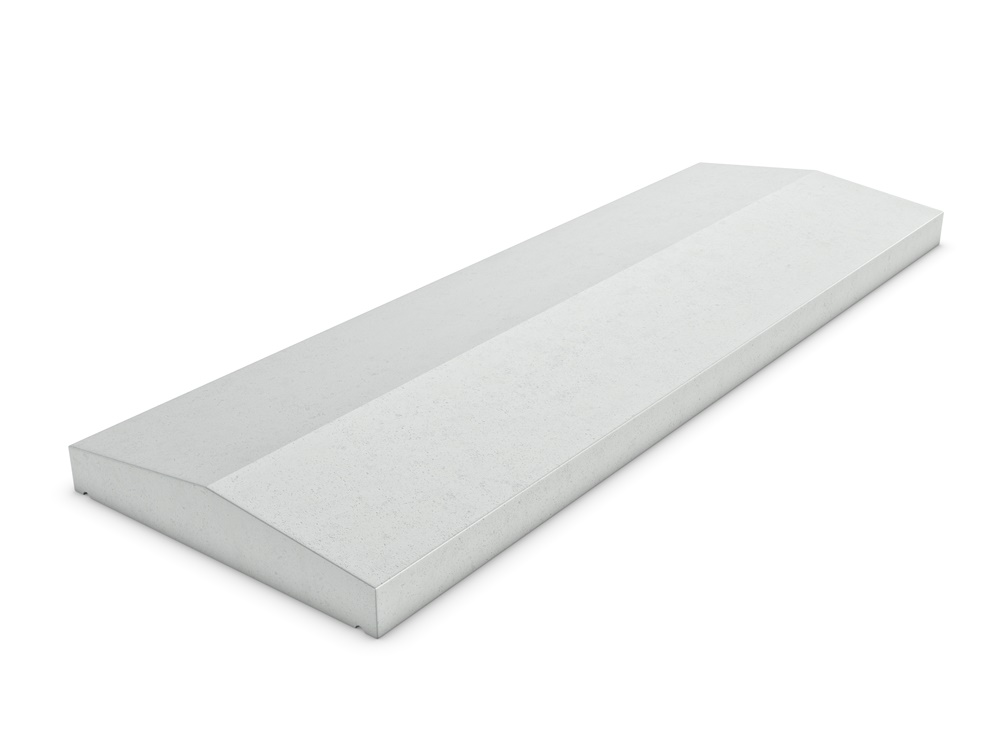 Muurafdekker tweezijdig 400x50/74